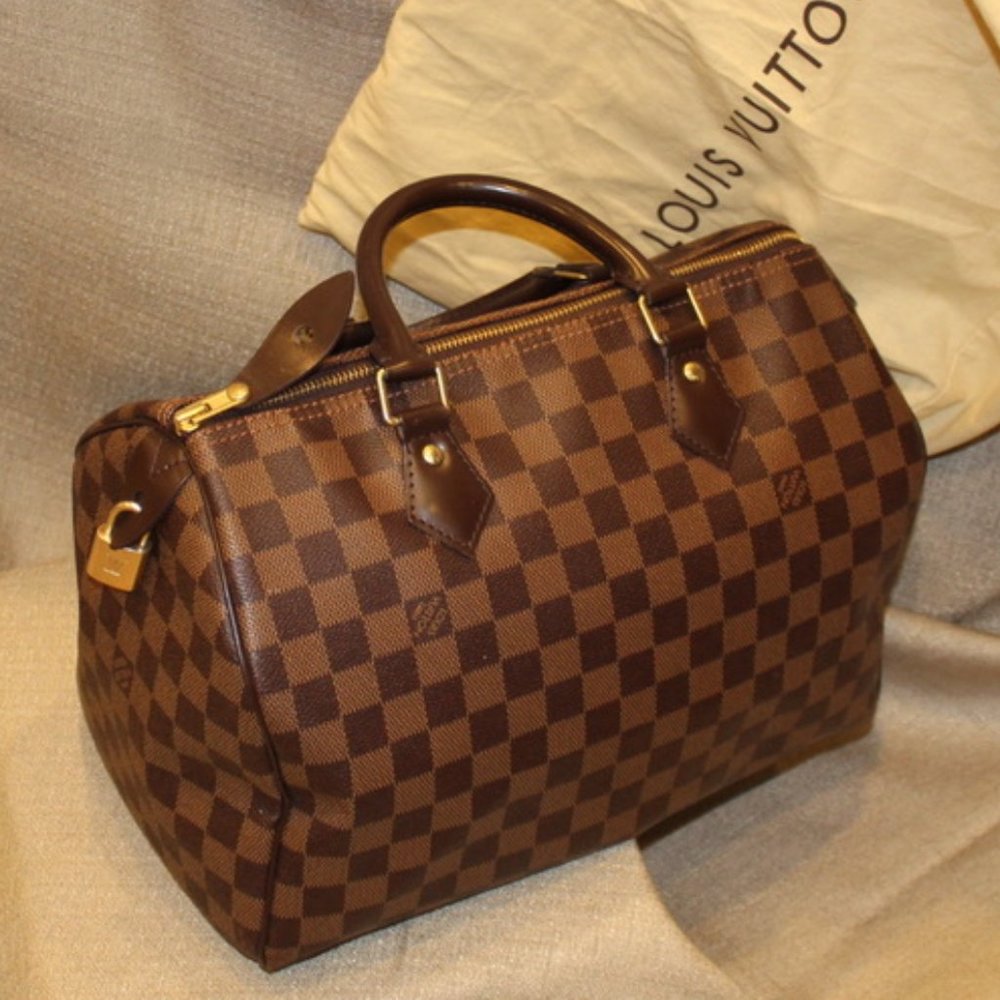 Louis Vuitton Brown Checkered Satchel - Picture 2 of 16